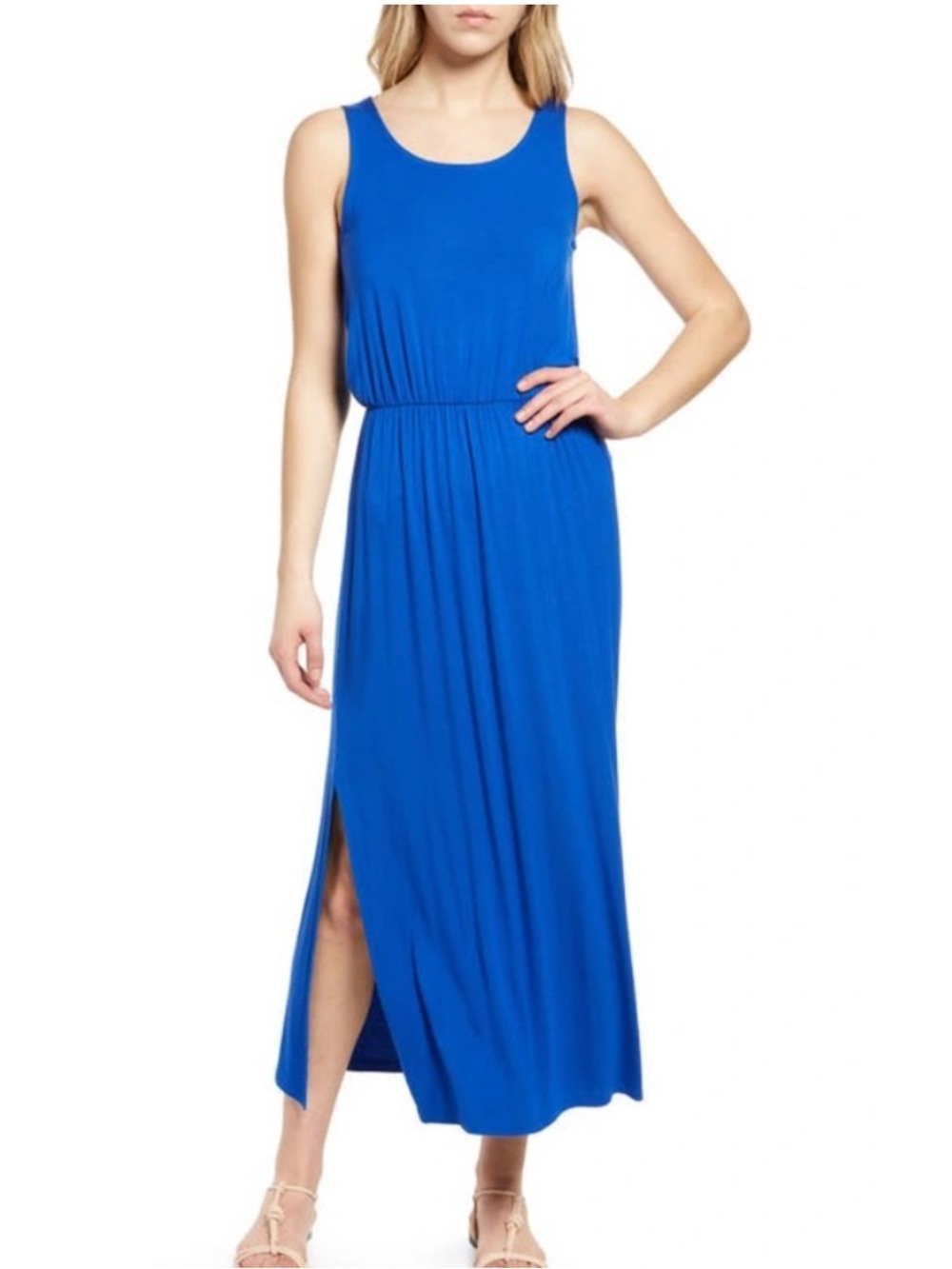 Caslon Cobalt Blue Tank Maxi Dress - Size Small NWT